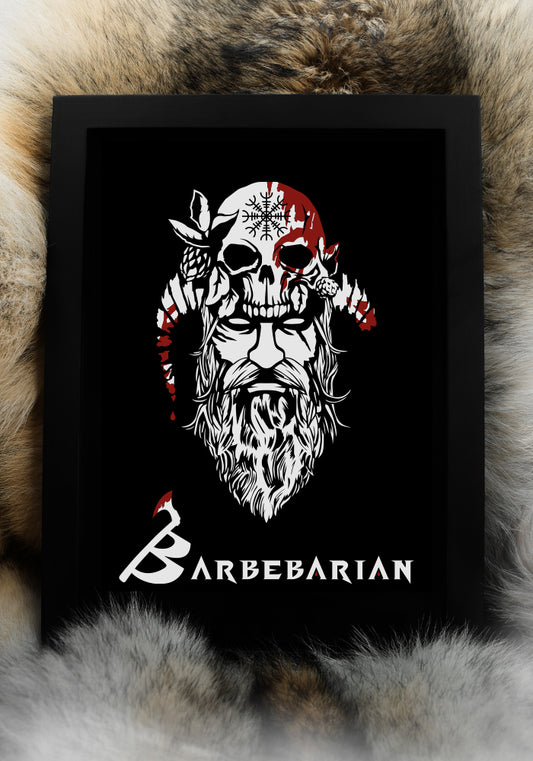 Cadre Décoratif BARBEBARIAN ÉDITION AIGLE DE SANG A4