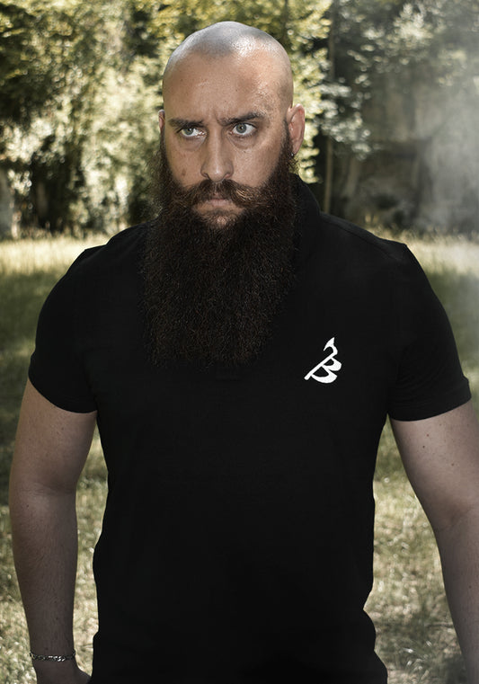 Polo Homme Noir Recto-Verso ÉDITION BERSERKER