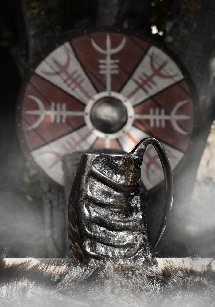 Chope à Boire en Corne de Buffle Viking 50 CL