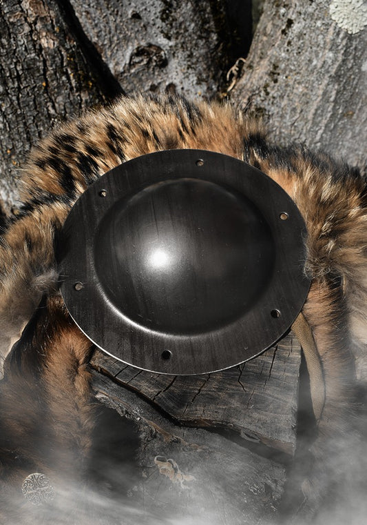 Umbo Rond Noir pour Bouclier Viking