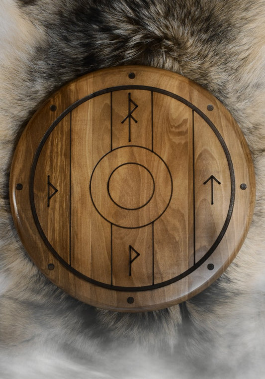 Planche Apéro en Bois BARBEBARIAN - Bouclier Viking