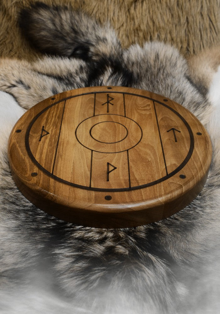 Planche Apéro en Bois BARBEBARIAN - Bouclier Viking
