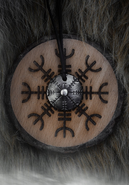 Collier Viking - AEGISHJALMUR - Forgé à la main dans les pays nordiques