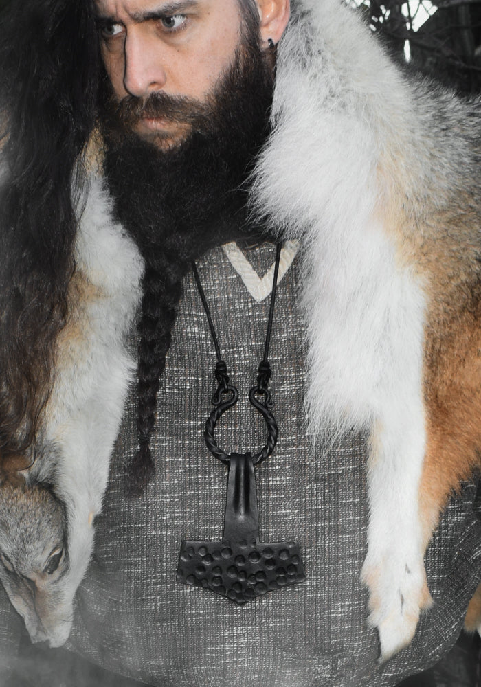 Collier Viking - MÉGA MJÖLLNIR - Forgé à la main