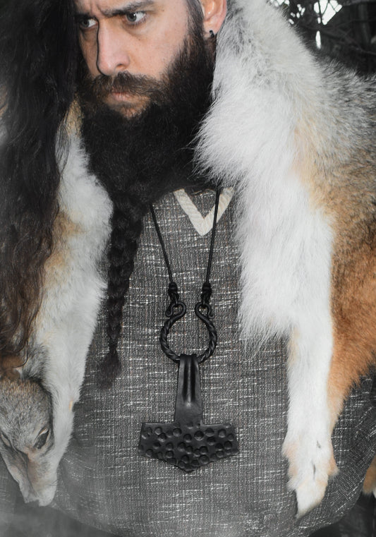 Collier Viking - MÉGA MJÖLLNIR - Forgé à la main