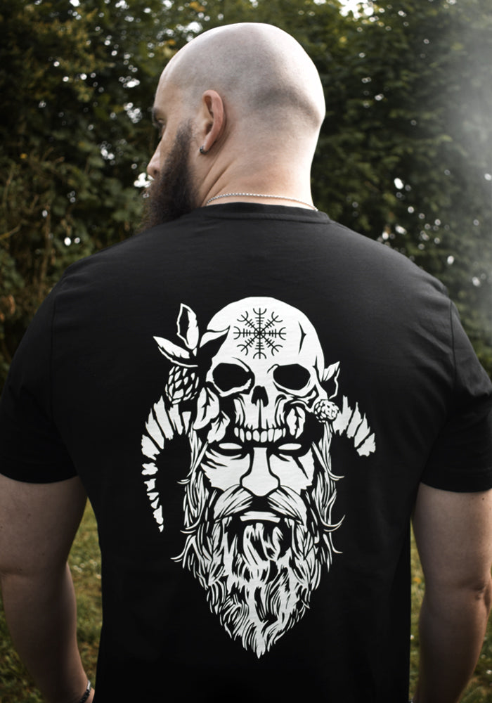 T-Shirt Homme Noir Recto-Verso BARBEBARIAN ÉDITION BERSERKER