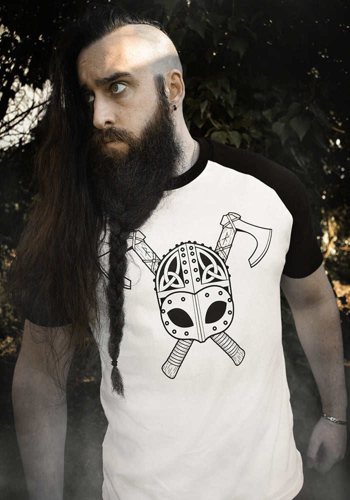 T-shirt Viking Homme Noir & Blanc - BERSERKER