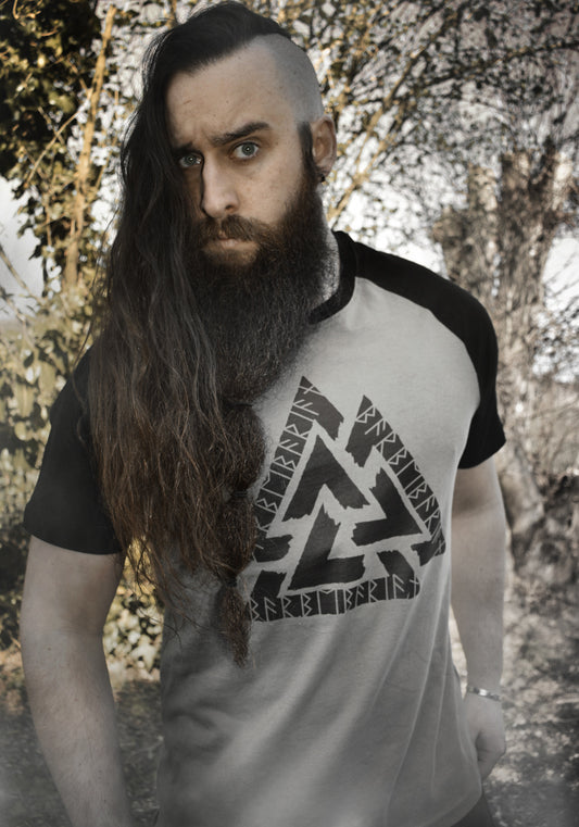 T-shirt Viking Homme Noir & Gris - VALKNUT